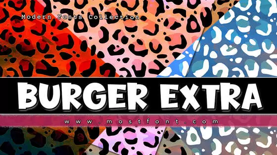 「Burger-Extra」字体排版图片