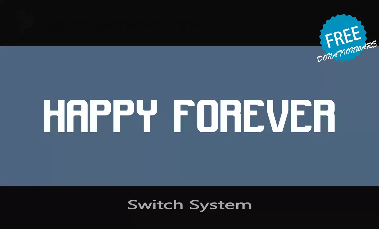 「Switch-System」字体效果图