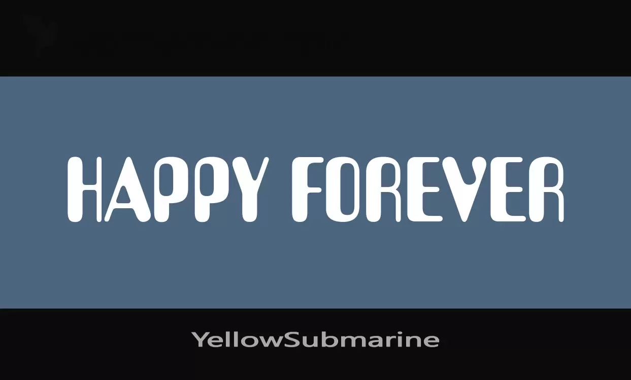 Font Sample of YellowSubmarine