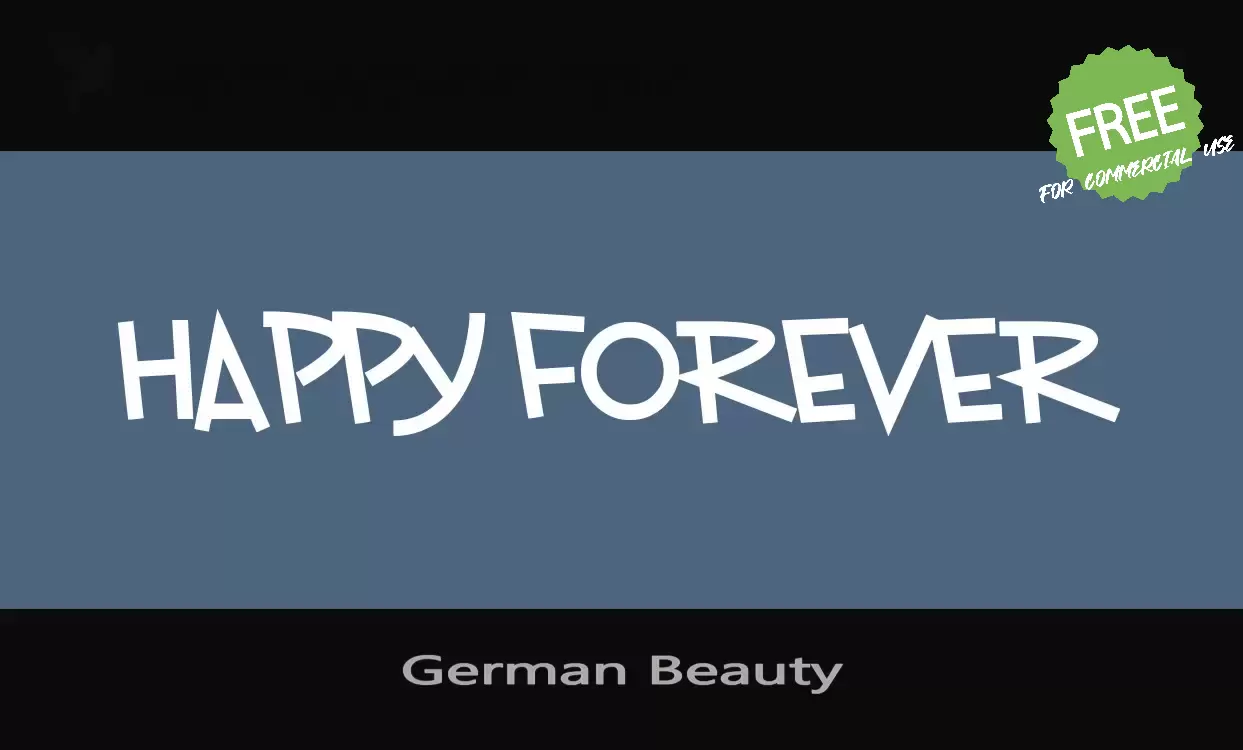 Font Sample of German-Beauty