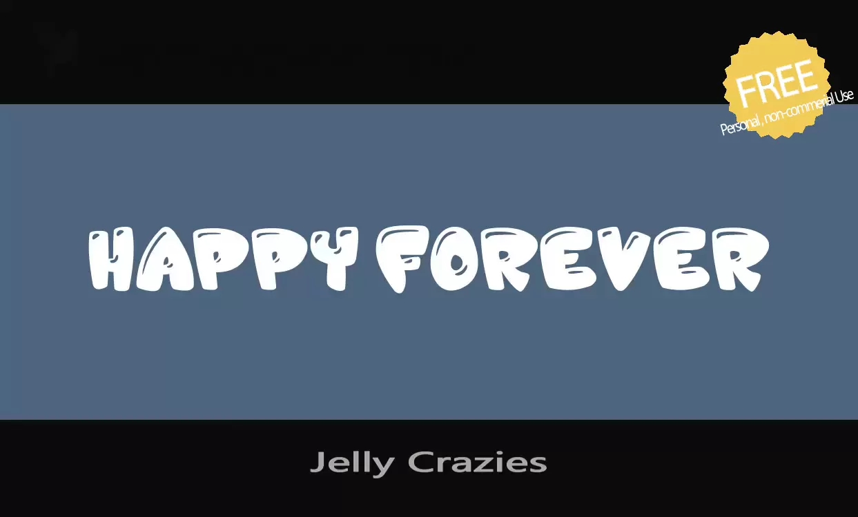 Font Sample of Jelly-Crazies