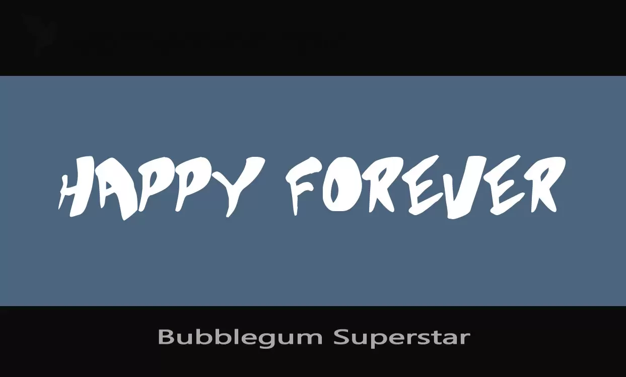 「Bubblegum-Superstar」字体效果图