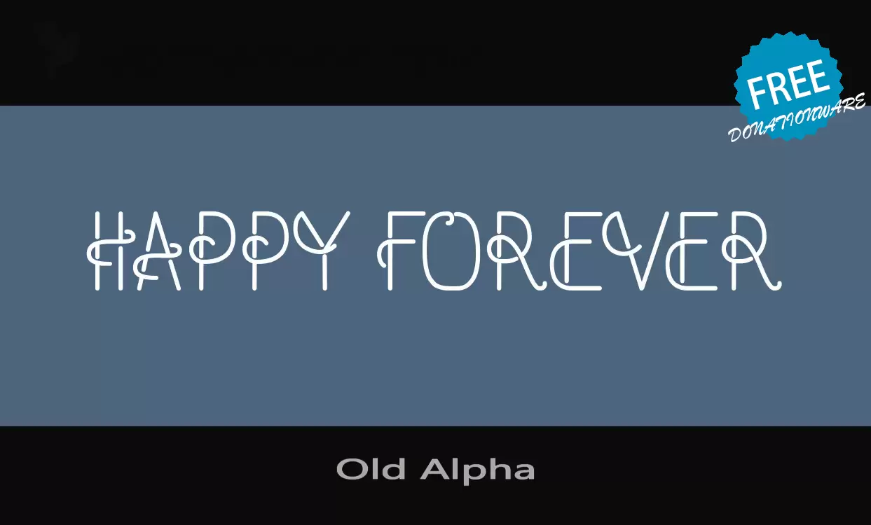 Font Sample of Old-Alpha