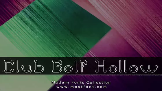 Typographic Design of Club-Golf-Hollow