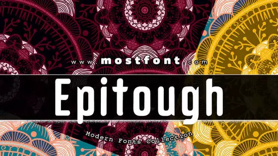 Typographic Design of Epitough