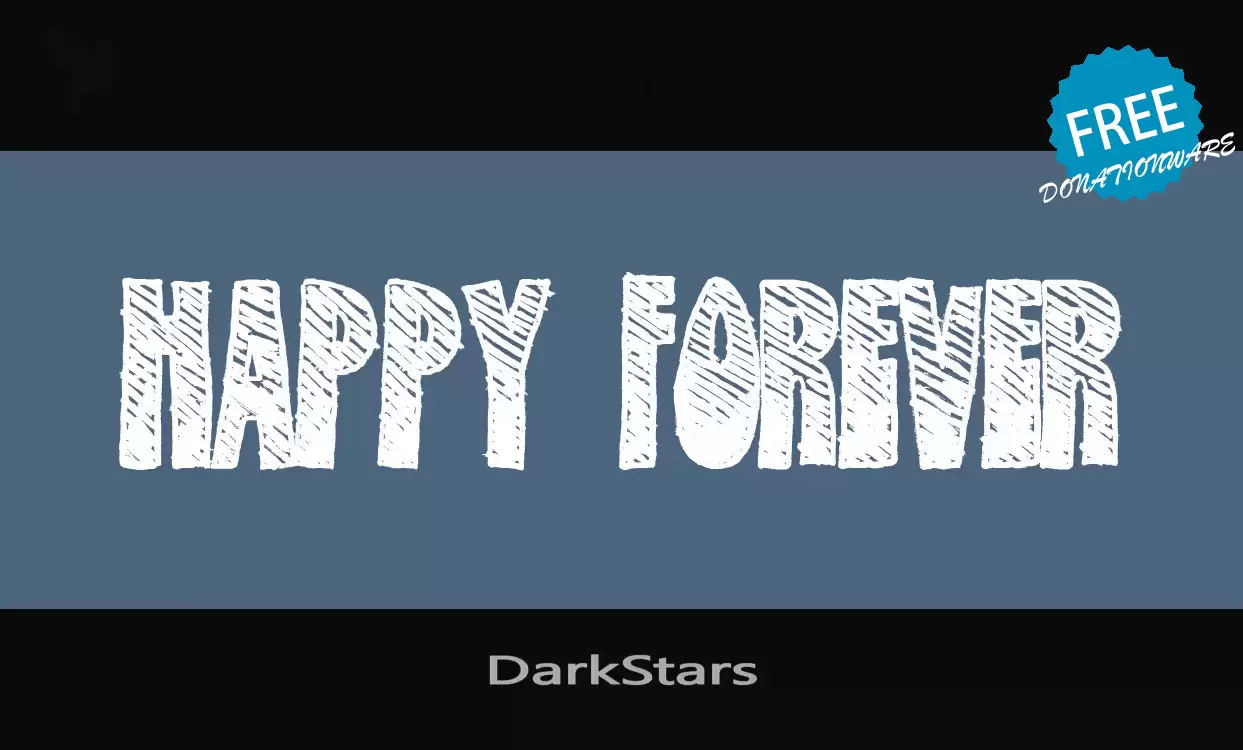 Font Sample of DarkStars