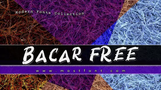 Typographic Design of Bacar-FREE