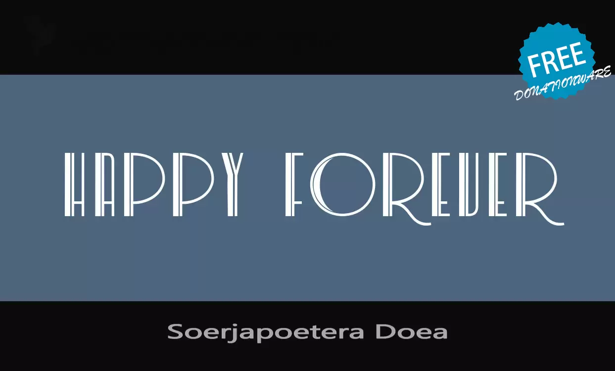 Font Sample of Soerjapoetera-Doea