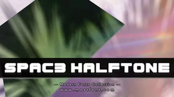 Typographic Design of Spac3-Halftone