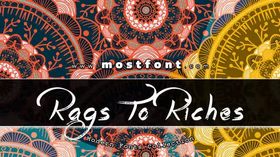 Typographic Design of Rags-To-Riches