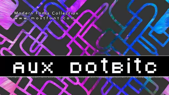 「AuX-DotBitC」字体排版图片