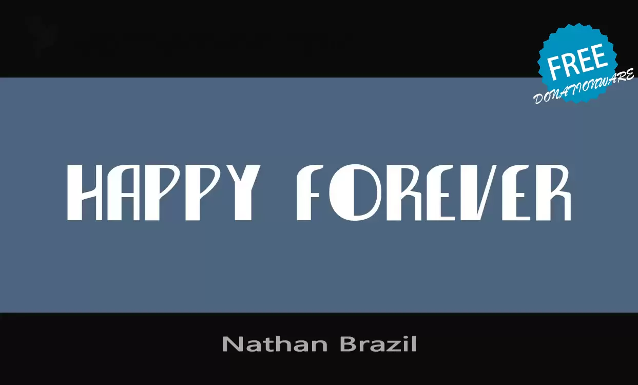 「Nathan-Brazil」字体效果图