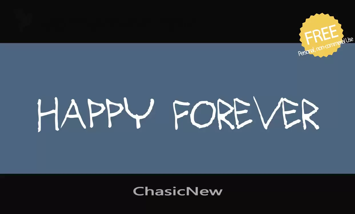 Font Sample of ChasicNew