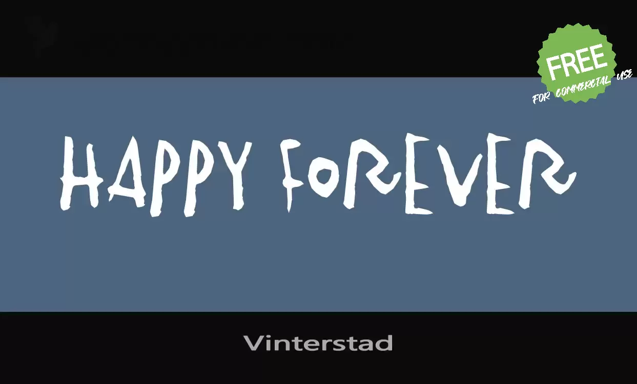 Font Sample of Vinterstad