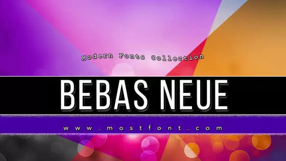 「Bebas-Neue」字体排版样式