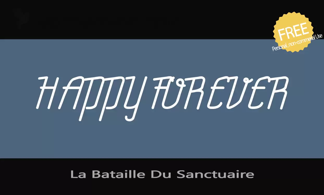 「La-Bataille-Du-Sanctuaire」字体效果图