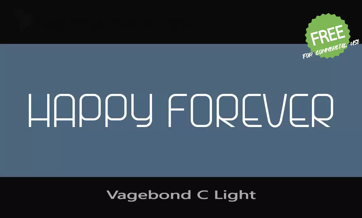 「Vagebond C Light」字体效果图