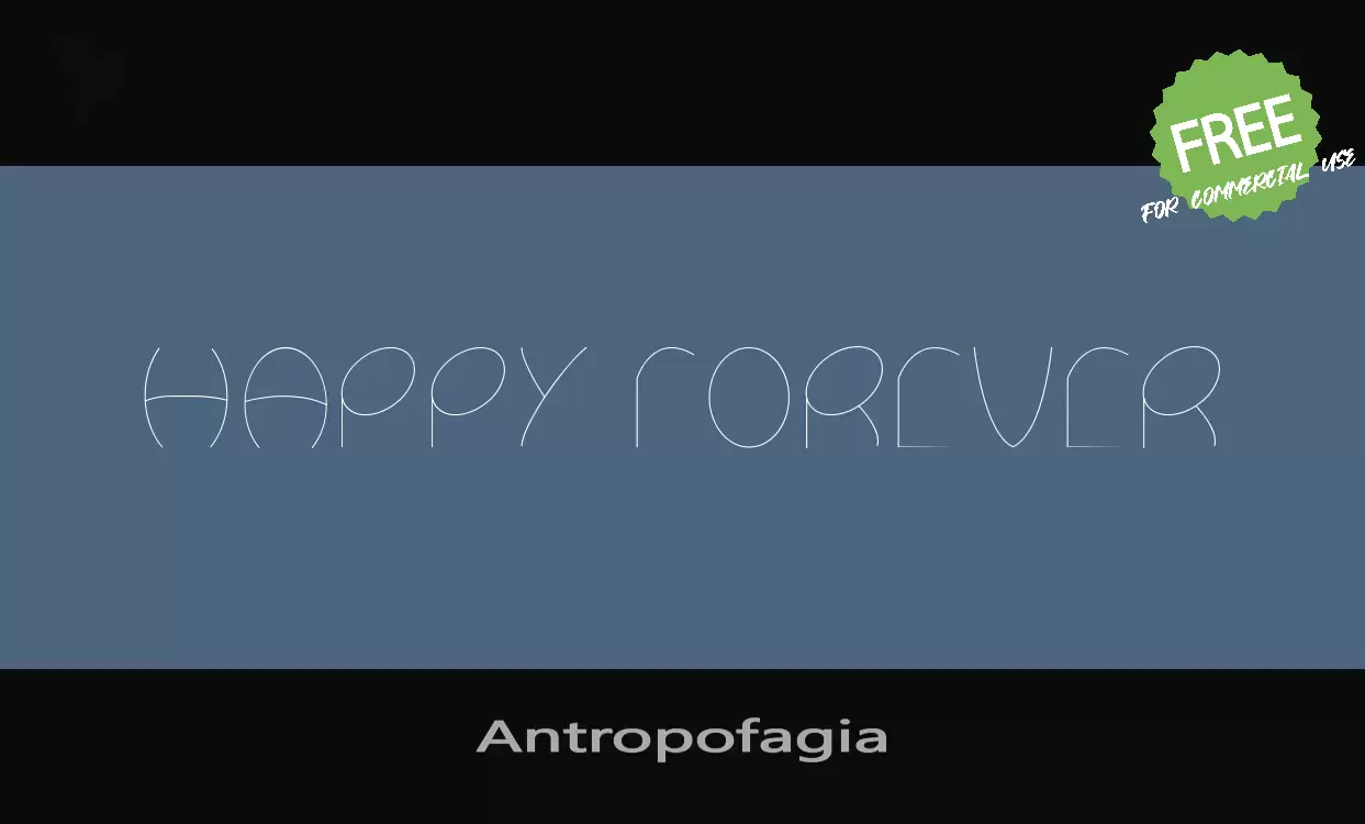 Font Sample of Antropofagia