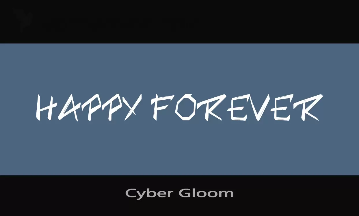 Font Sample of Cyber-Gloom