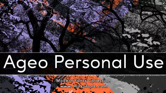 Typographic Design of Ageo-Personal-Use