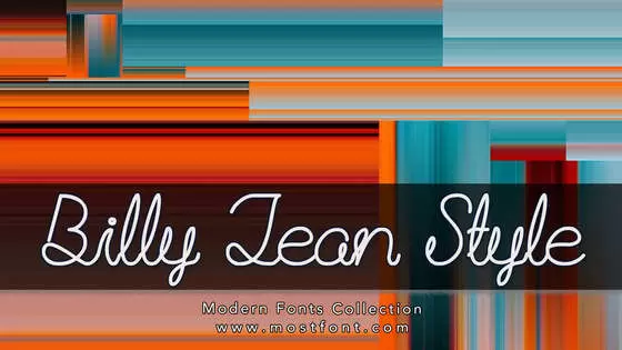 「Billy-Jean-Style」字体排版样式