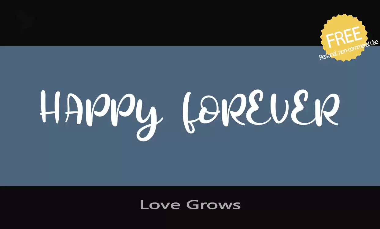 「Love-Grows」字体效果图