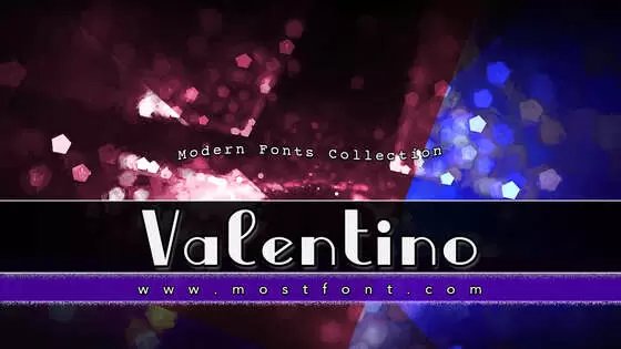 「Valentino」字体排版样式