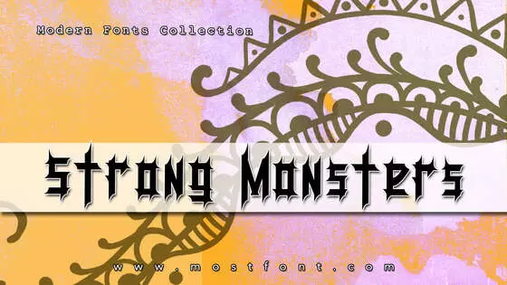 Typographic Design of Strong-Monsters