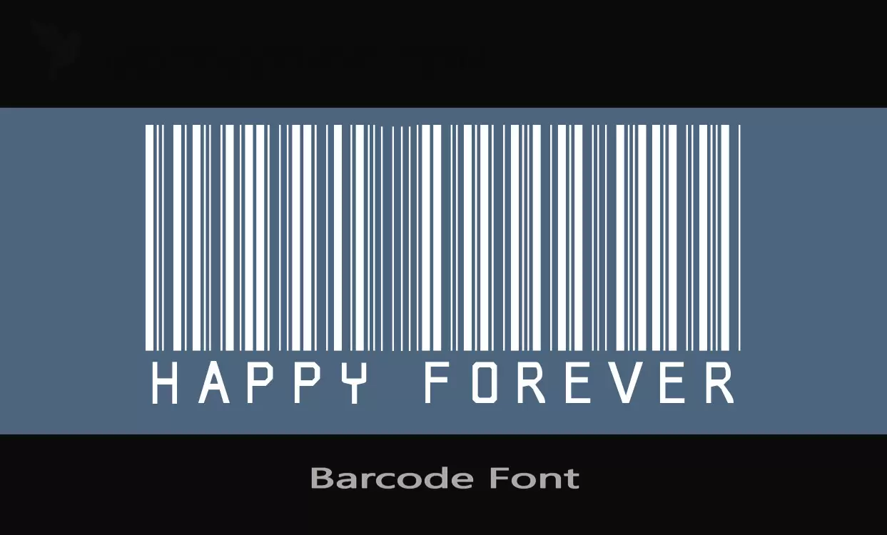 「Barcode-Font」字体效果图