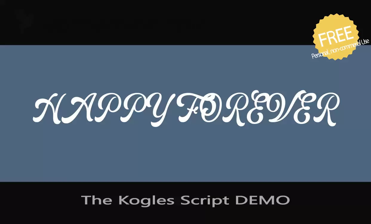 Font Sample of The-Kogles-Script-DEMO