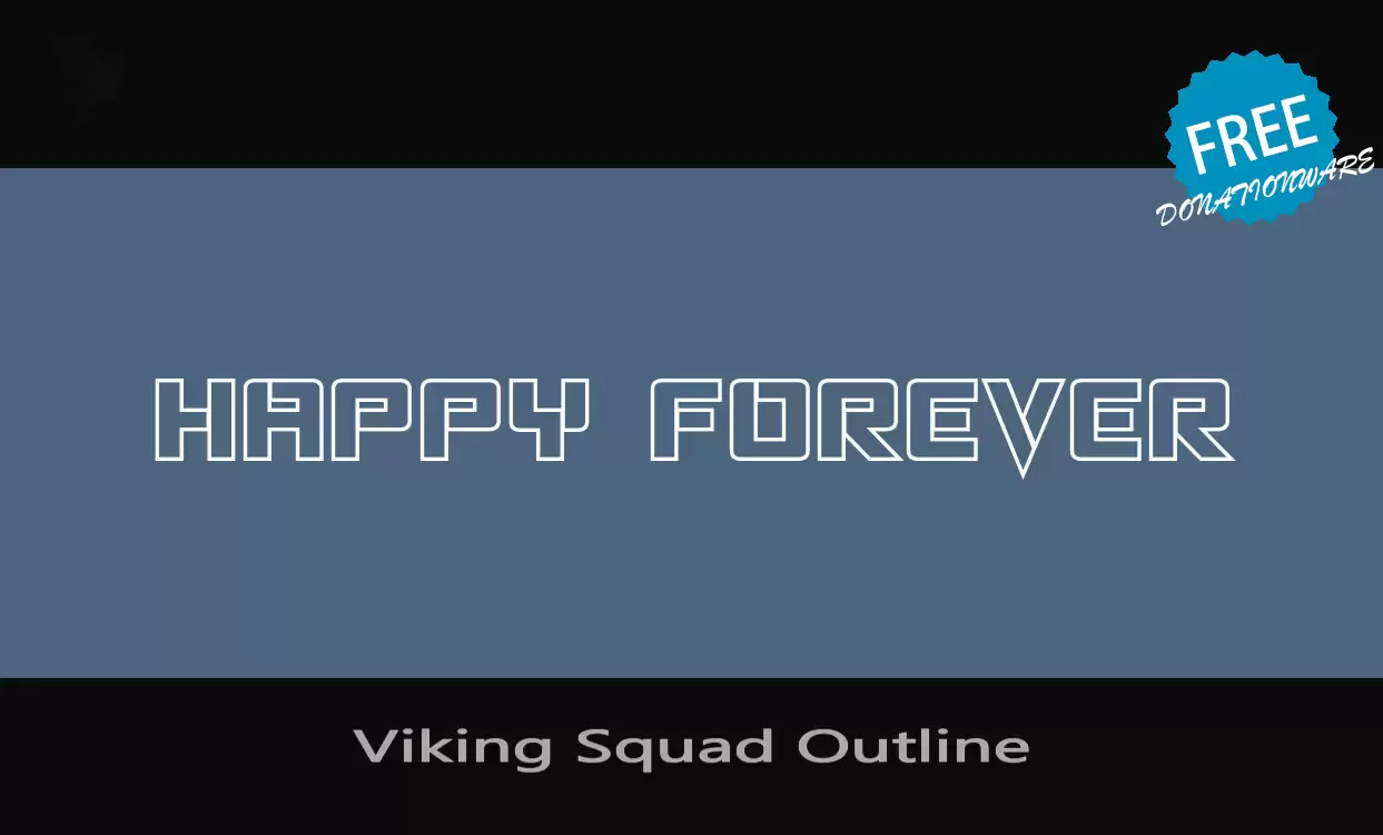 Font Sample of Viking-Squad-Outline