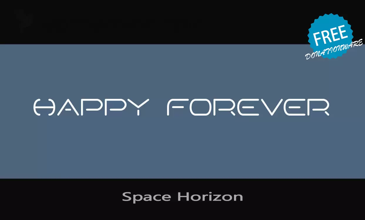 Font Sample of Space-Horizon