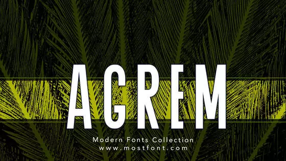 Typographic Design of Agrem