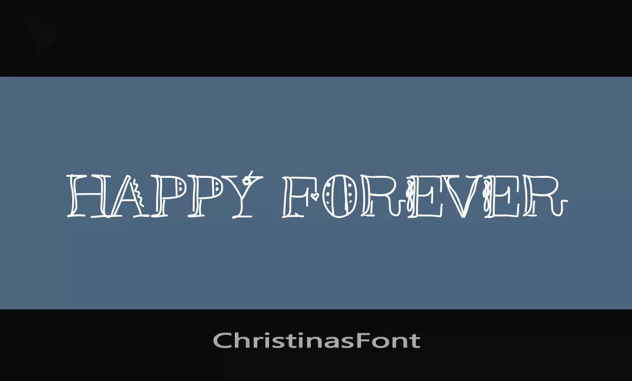 「ChristinasFont」字体效果图