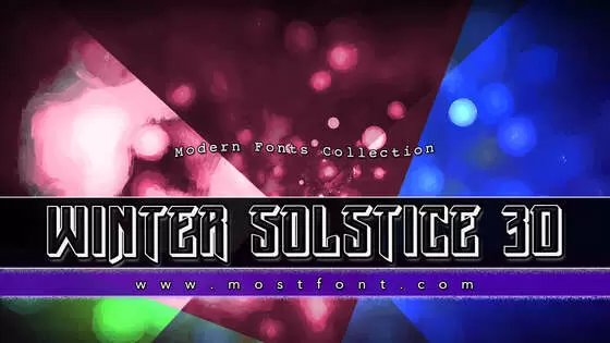 「Winter-Solstice-3D」字体排版样式