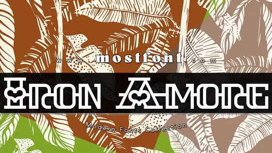 Typographic Design of Iron-Amore