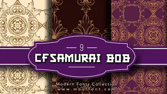 「CF-Samurai-Bob」字体排版图片