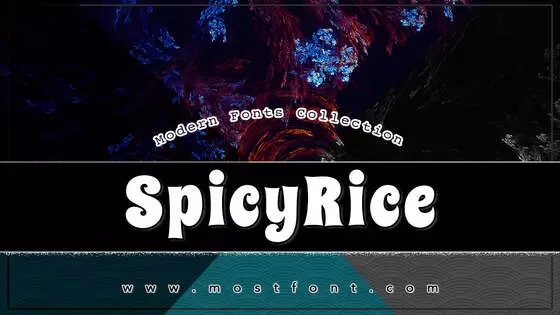 「SpicyRice」字体排版样式