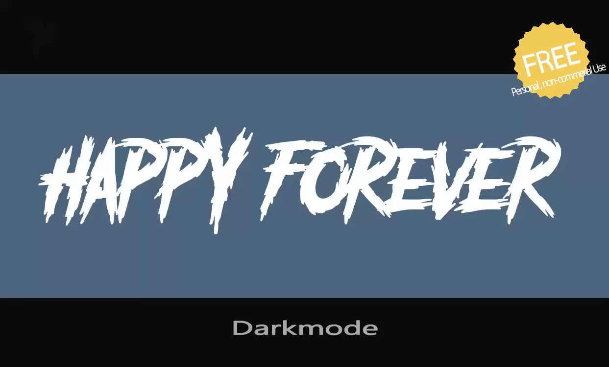 Font Sample of Darkmode