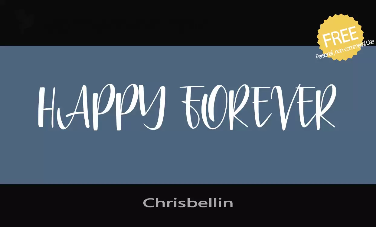 Font Sample of Chrisbellin