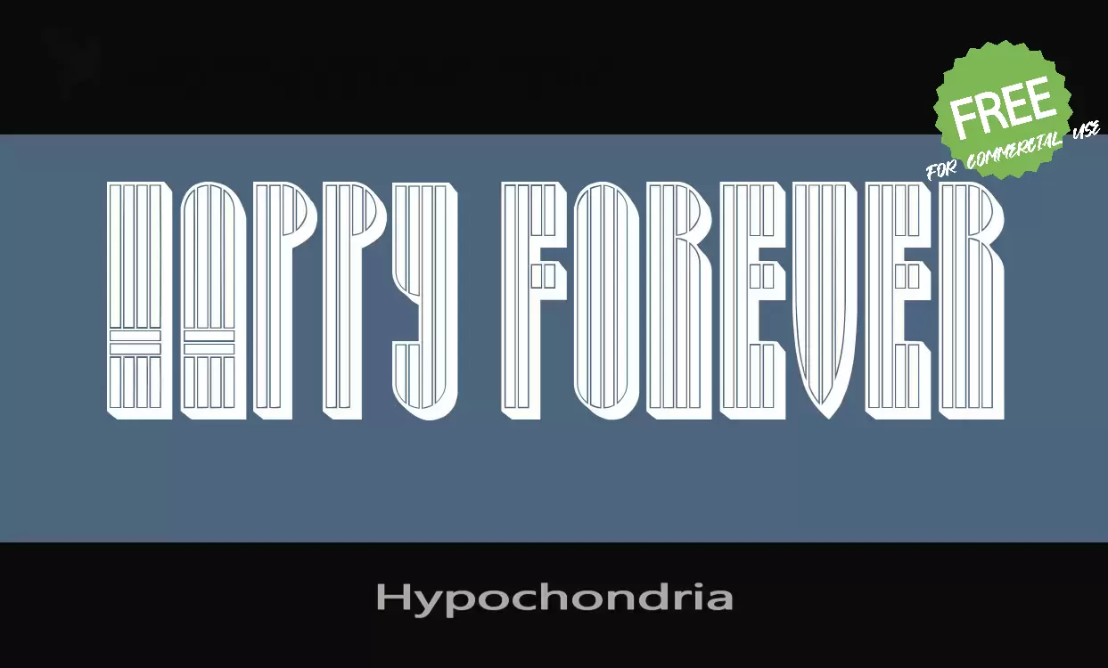 Font Sample of Hypochondria