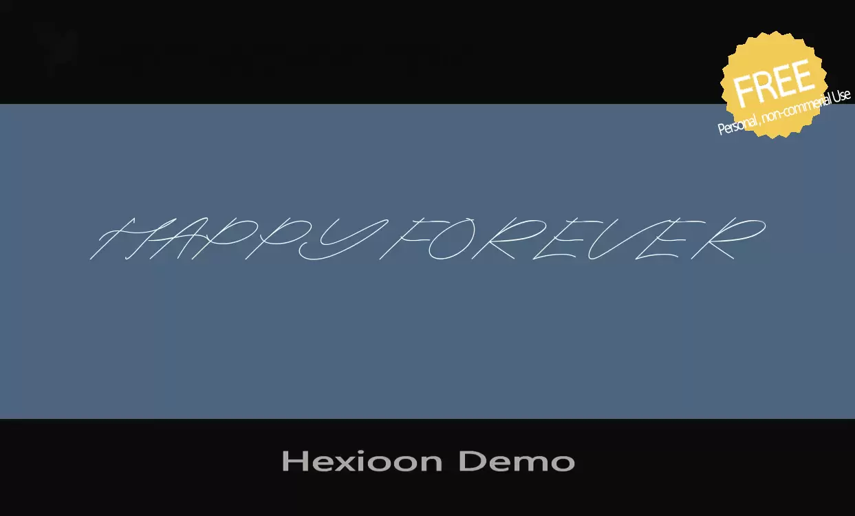 「Hexioon-Demo」字体效果图