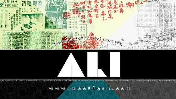 「Ali」字体排版图片