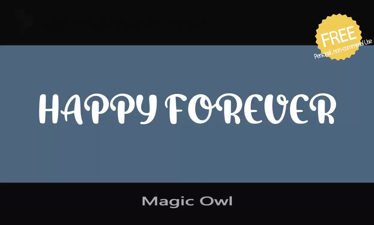 「Magic-Owl」字体效果图