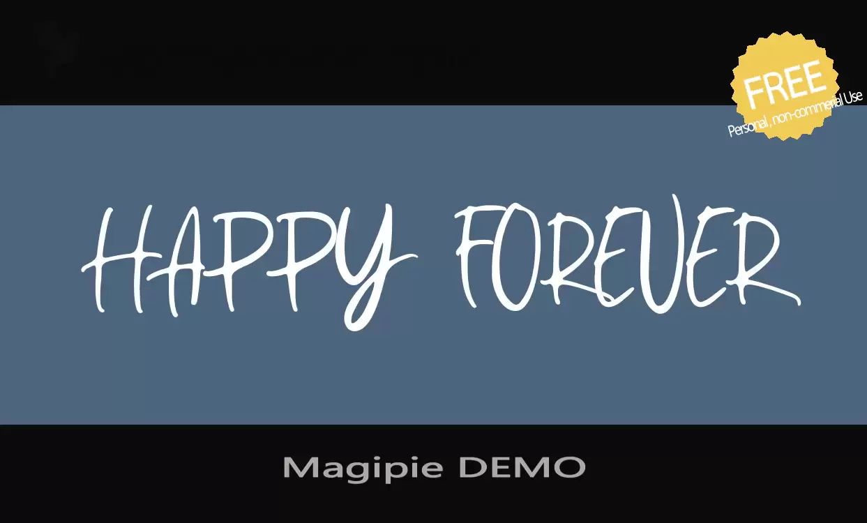 「Magipie-DEMO」字体效果图