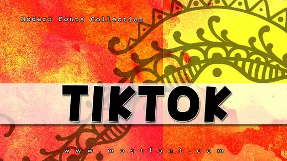 「Tiktok」字体排版样式