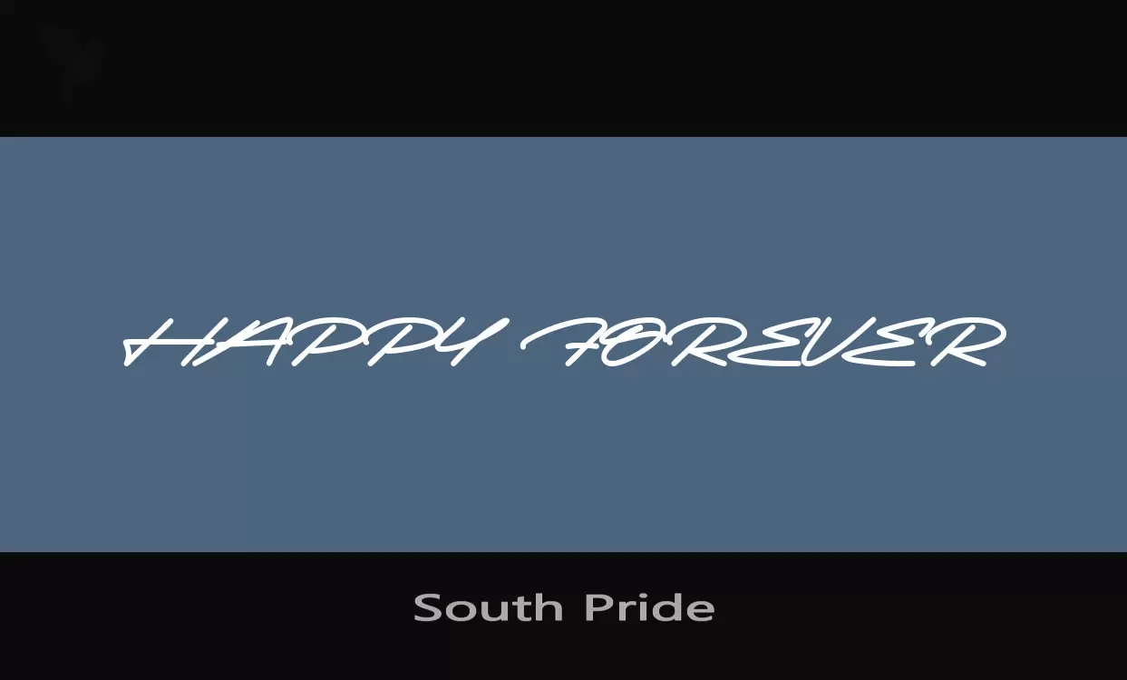 「South-Pride」字体效果图