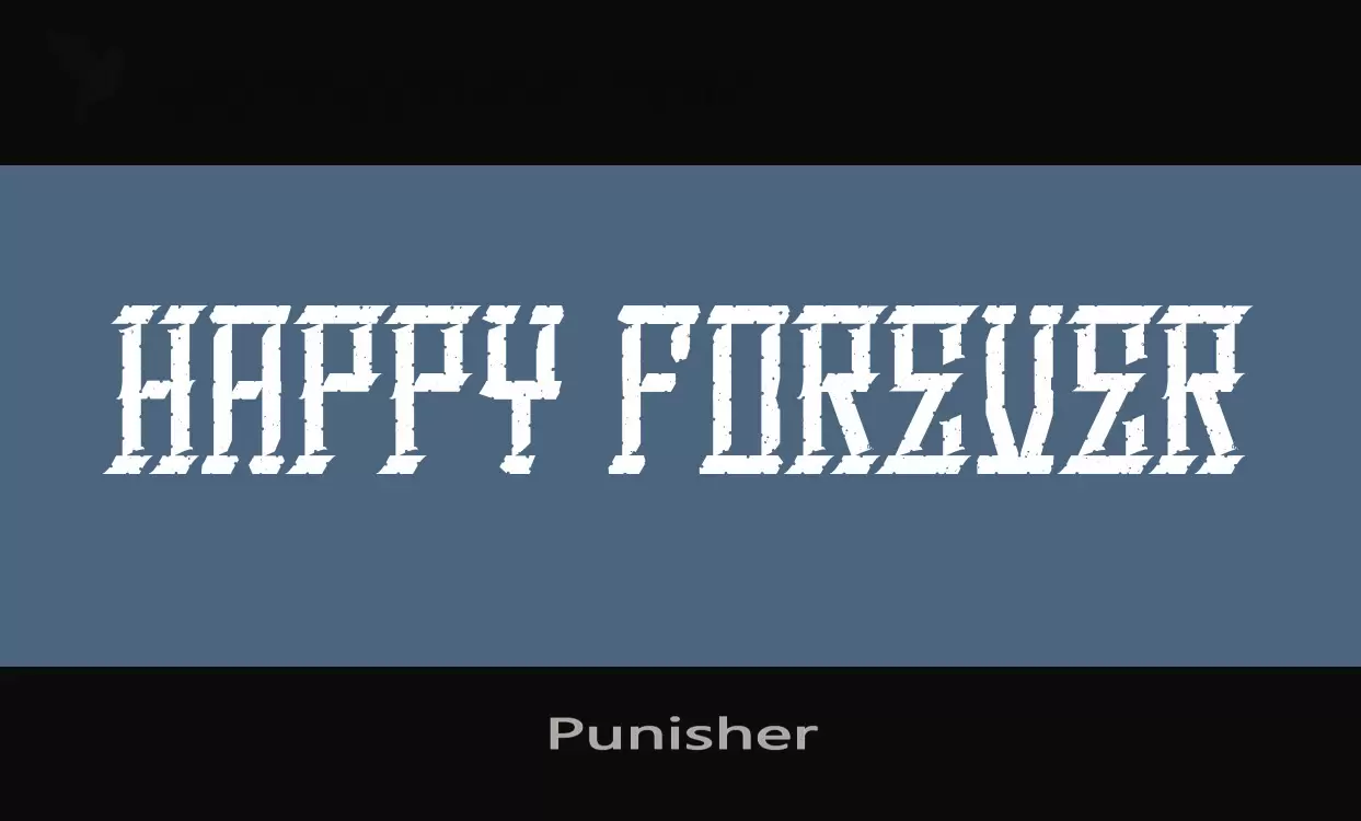 Font Sample of Punisher