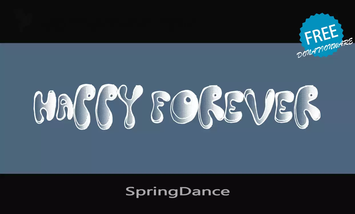 Font Sample of SpringDance