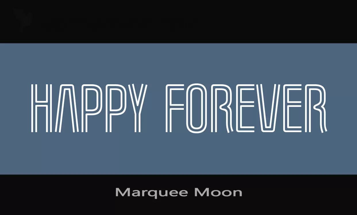 Font Sample of Marquee-Moon